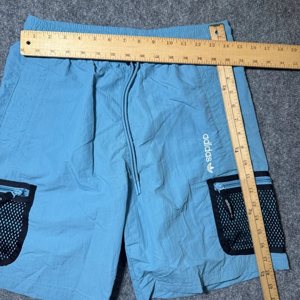 Adidas Adventure Woven Cargo Shorts Hiking‎ Outdoor Gorpcore Light Blue Size S
